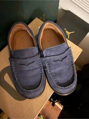 Zara boy toddler  Blue Suede Loafers